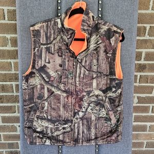 Red Head Mossy Oak Break Up Camo Reversible Full Zip Orange Vest